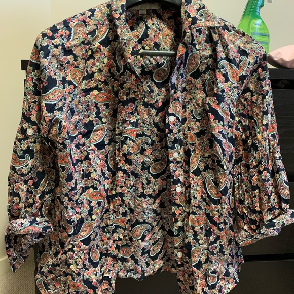 Paisley work blouse - Picture 1 of 2
